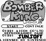 Bomber King Scenario 2 title screen for GameBoy